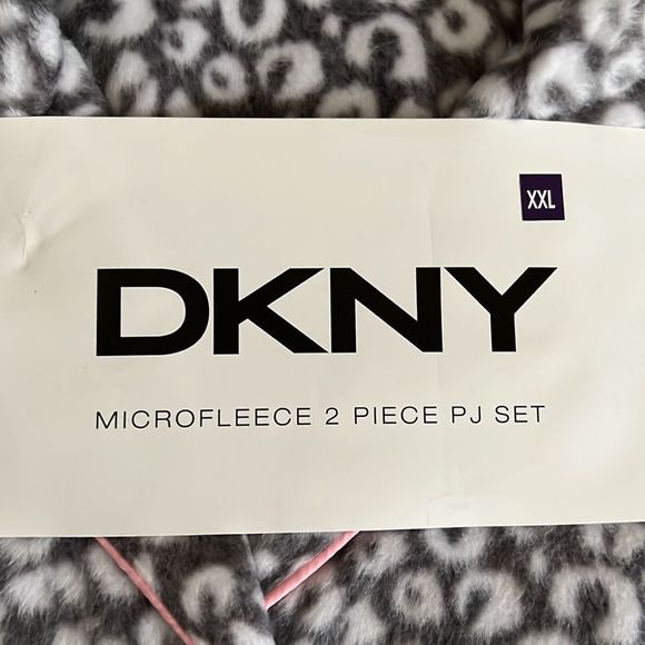 DKNY Microfleece 2 piece pj set XXL - Picture 5 of 5